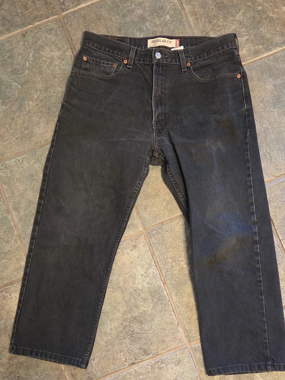 Levi's 505 Men's Relaxed Black Jeans - Regular Fit